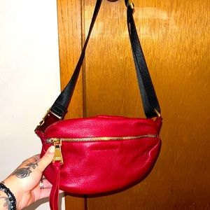 Aimee Kestenberg Fanny pack red leather